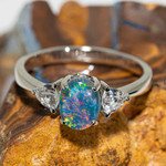 black opal ring