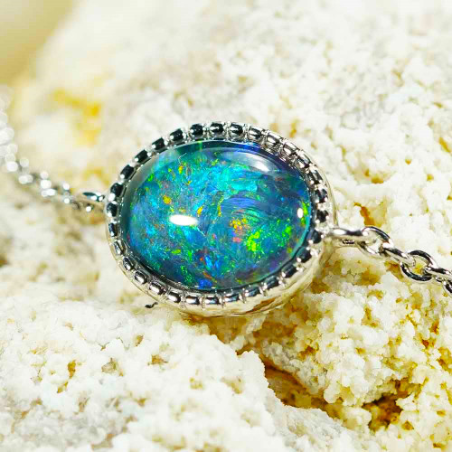 *FLASH WHISPERS 18KT ROSE GOLD PLATED AUSTRALIAN OPAL BRACELET