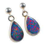  POP SUGAR STERLING SILVER OPAL EARRINGS