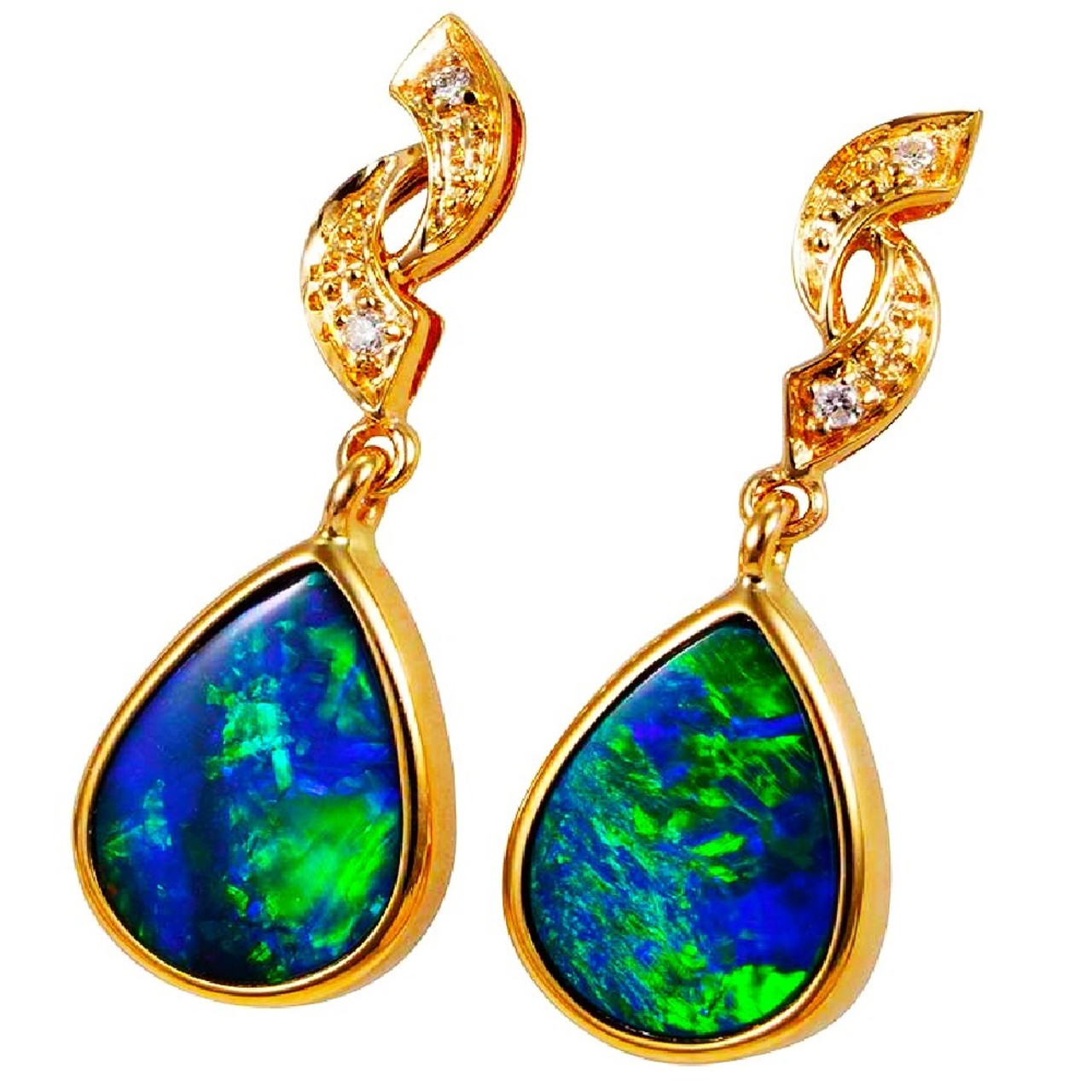 LUMIGEM GOLD OPAL EARRINGS