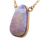 *  GEMMY CREATIONS 14KT ROSE GOLD FILLED AUSTRALIAN OPAL NECKLACE