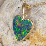 * DEEP KISS 14KT GOLD OPAL PENDANT