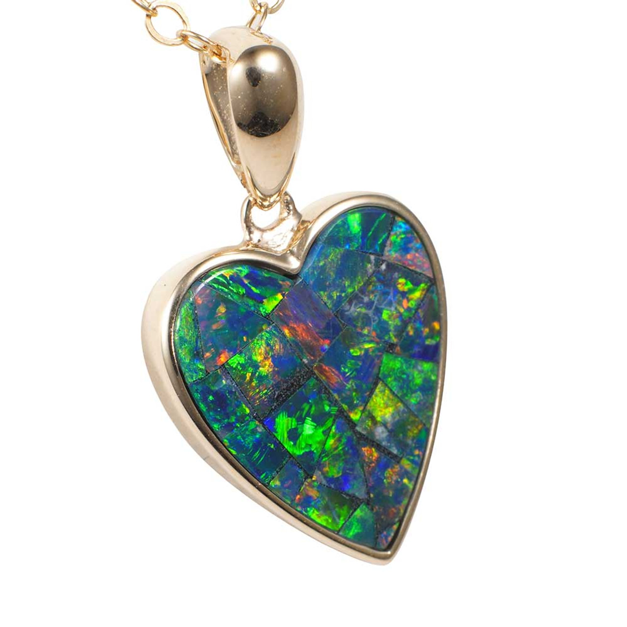 DEEP KISS 14KT GOLD OPAL PENDANT