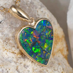 * DEEP KISS 14KT GOLD OPAL PENDANT