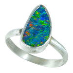   *    ICONOCLASTIC STERLING SILVER AUSTRALIAN OPAL RING