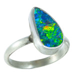   *    ICONOCLASTIC STERLING SILVER AUSTRALIAN OPAL RING