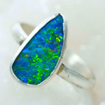   *    ICONOCLASTIC STERLING SILVER AUSTRALIAN OPAL RING