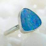   *   GUIDING LIGHT STERLING SILVER AUSTRALIAN OPAL RING