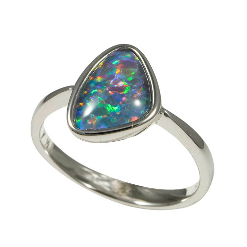   *   ARABELLA STERLING SILVER AUSTRALIAN OPAL RING