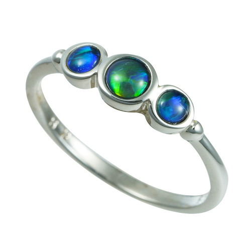 *  SILVER SIREN STERLING SILVER AUSTRALIAN OPAL RING