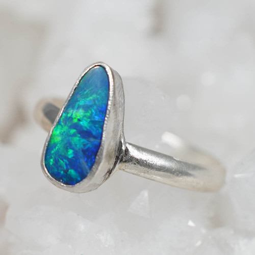 *GENERATIONAL STERLING SILVER AUSTRALIAN OPAL RING