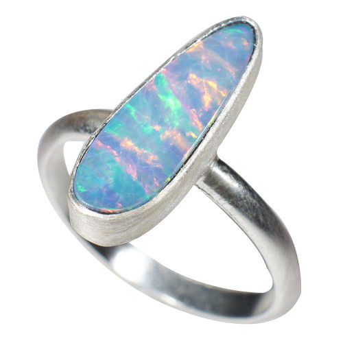 * 1 OPULANT DREAM STERLING SILVER AUSTRALIAN OPAL RING