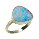   *   VIVI STERLING SILVER AUSTRALIAN OPAL RING