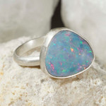   *   VIVI STERLING SILVER AUSTRALIAN OPAL RING