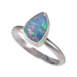 *   VICTORIAS LUV STERLING SILVER AUSTRALIAN OPAL RING