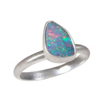 *   VICTORIAS LUV STERLING SILVER AUSTRALIAN OPAL RING