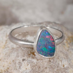 *   VICTORIAS LUV STERLING SILVER AUSTRALIAN OPAL RING