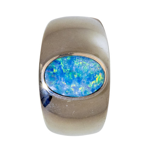 ALL MY LIFE STERLING SILVER AUSTRALIAN OPAL RING