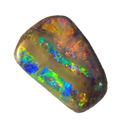 BRIGHTEST SUNRISE NATURAL SOLID AUSTRALIAN BOULDER OPAL LOOSE STONE