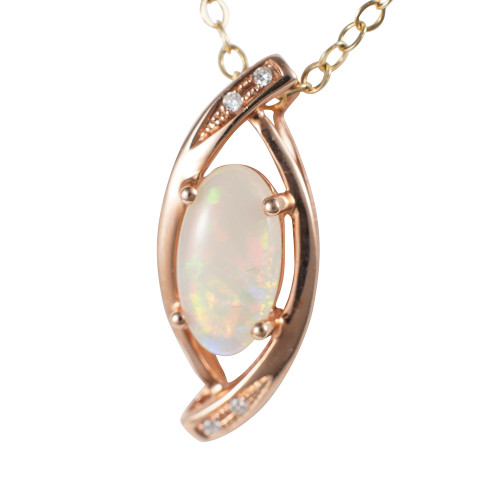 INFAMOUS 14KT ROSE GOLD AUSTRALIAN OPAL JEWELRY SET