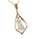 CHROME PIECE14KT GOLD AUSTRALIAN OPAL JEWELRY SET