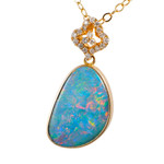 *  A TIME TO SHINE14KT GOLD & DIAMOND AUSTRALIAN OPAL JEWELRY SET