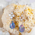 SWEET VALENTINE STERLING SILVER AUSTRALIAN OPAL JEWELRY SET