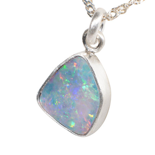 * TREASURED GEM STERLING SILVER OPAL JEWELLERY SET