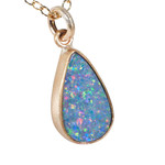 *OPULENT LOVE 14KT GOLD FILLED AUSTRALIAN OPAL JEWELLERY SET